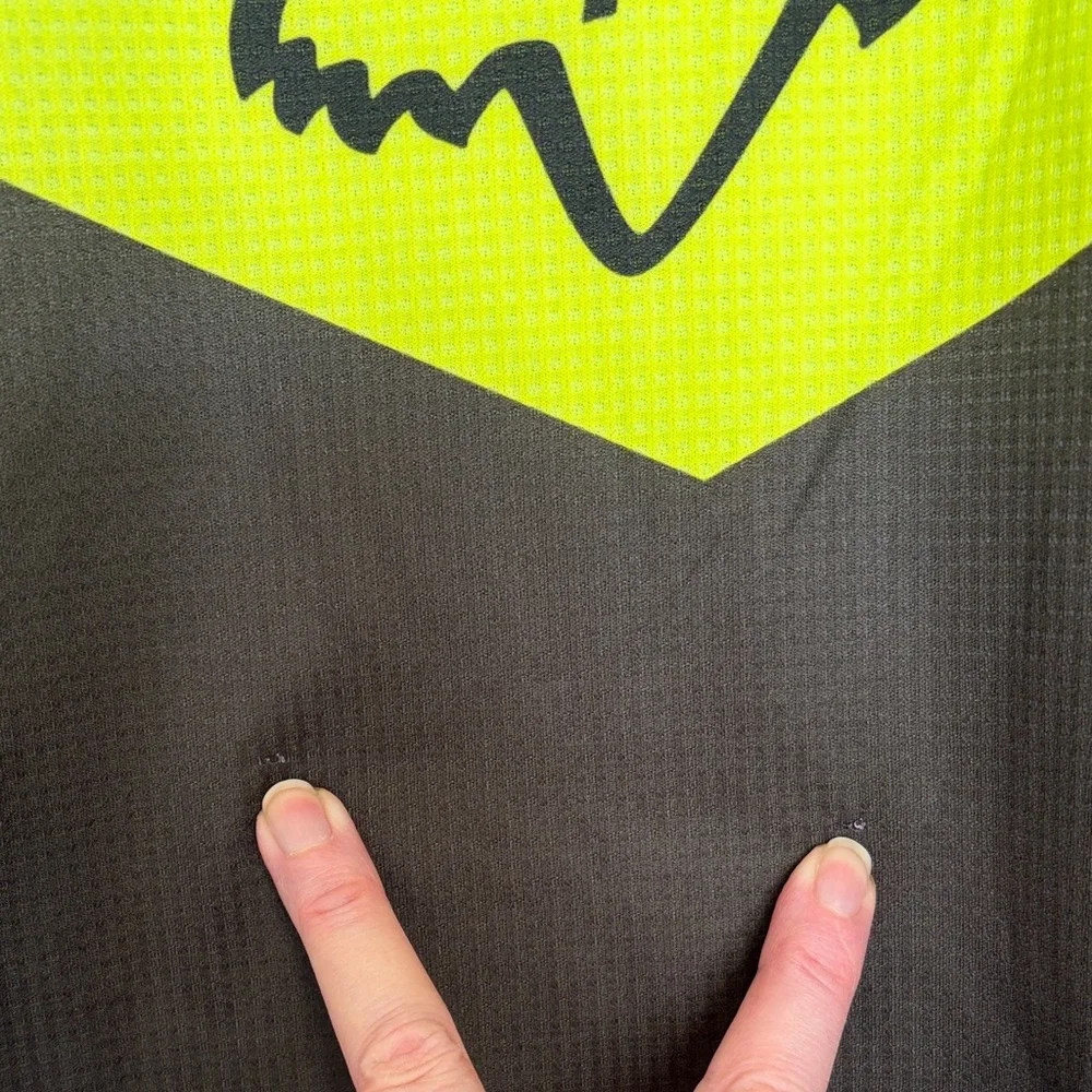 Fox Racing Neon Yellow and Charcoal Jersey Large - Picture 6 of 8